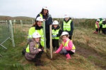 Local schoolchildren planting trees along the realignment of the River Nith.jpg